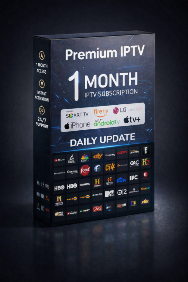 1 Month IPTV Subscription UK — Try With No Commitment