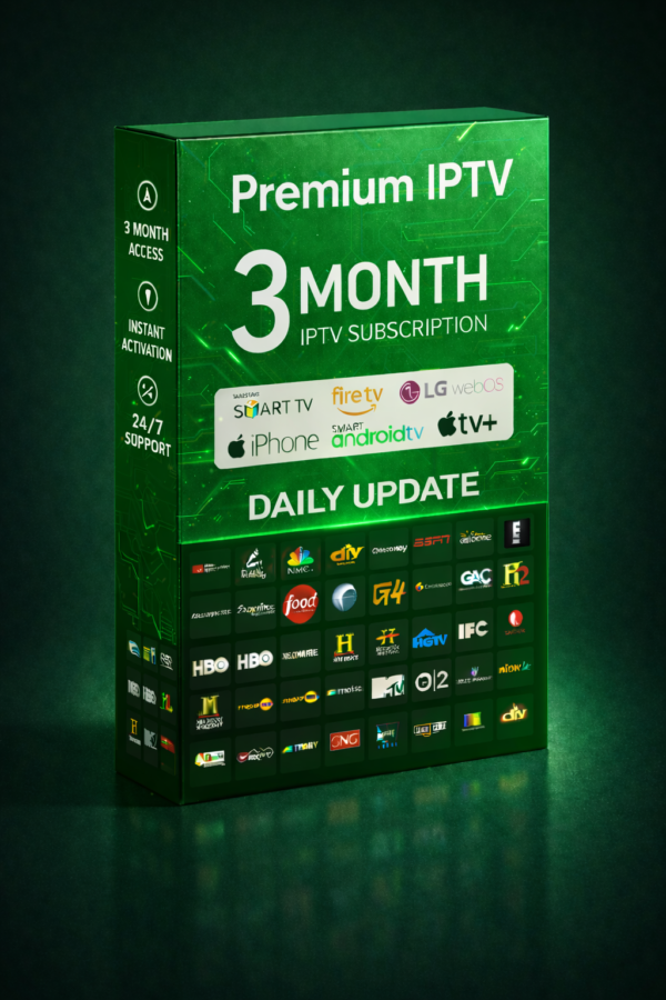 3 Month IPTV Subscription UK — Best for Flexible Viewing