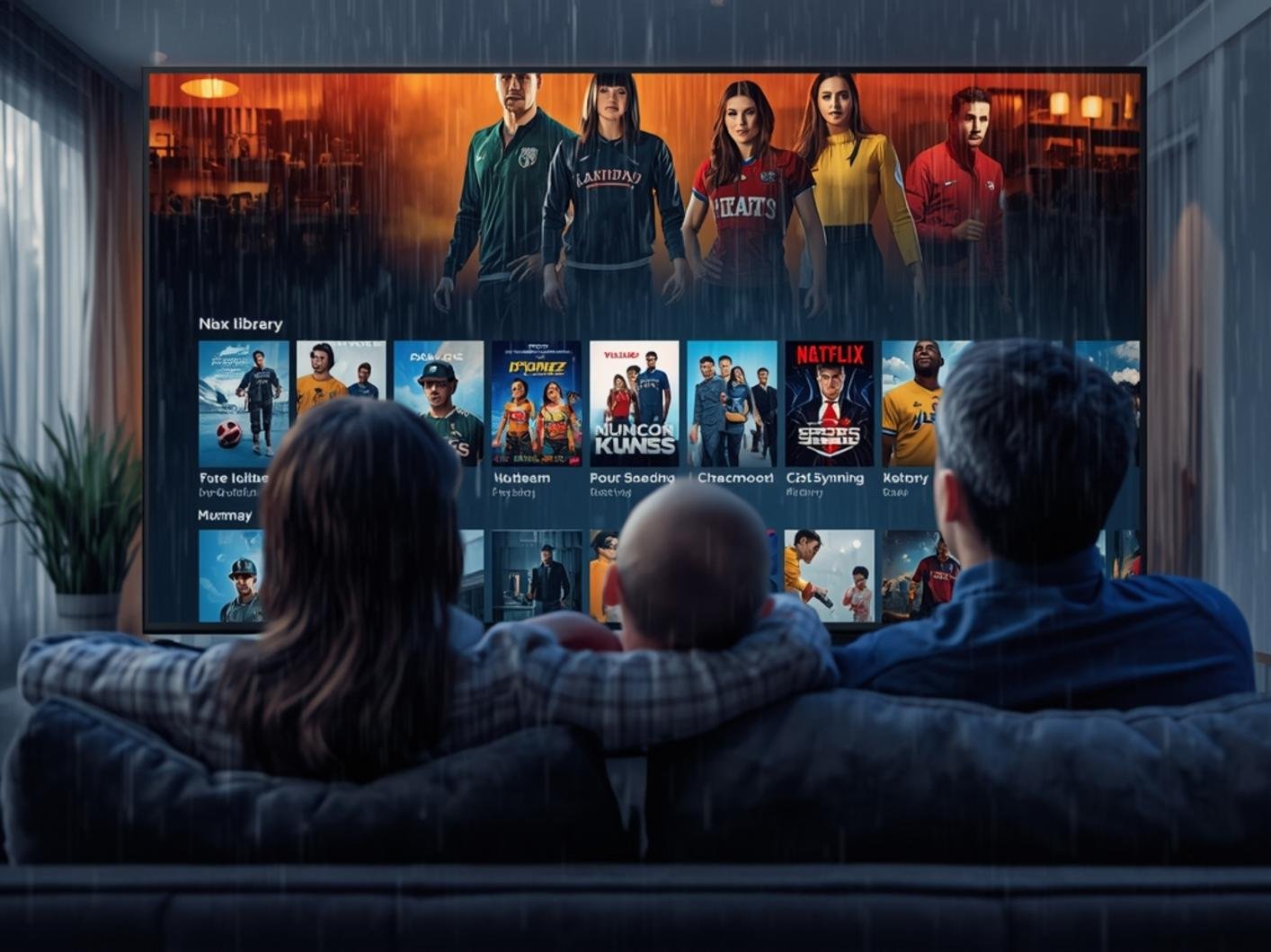 STREMOVA UK IPTV channels setup guide showing live channel selection on a Smart TV in the United Kingdom