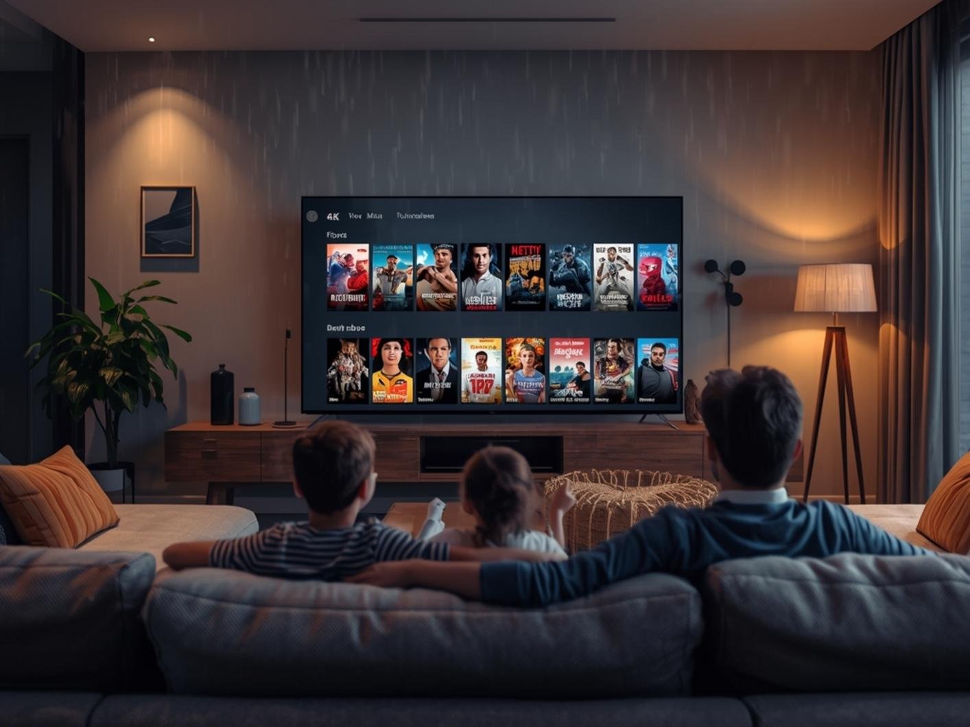 STREMOVA IPTV sports UK setup showing Sky Sports and Premier League channels on a Smart TV